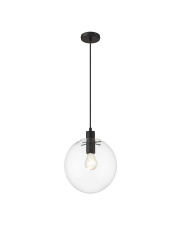 Lampa wisząca Puerto średnia 1xE27 czarna LP-004/1P M BK