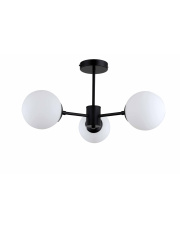 Lampa wisząca Roma 3xE14 czarna LP-1345/3P BK