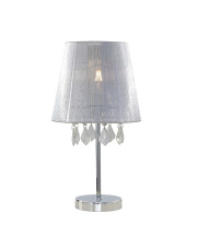 Lampa stołowa Mona mała 1xE27 srebrna LP-5005/1TS